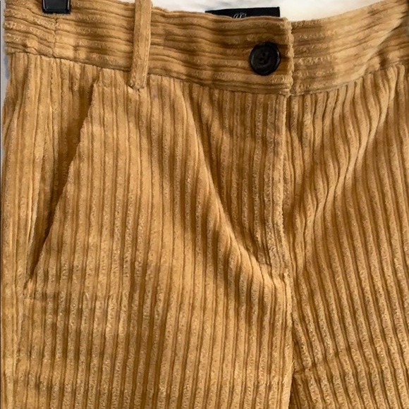 JCrew wide leg cropped corduroy trousers - Picture 4 of 4